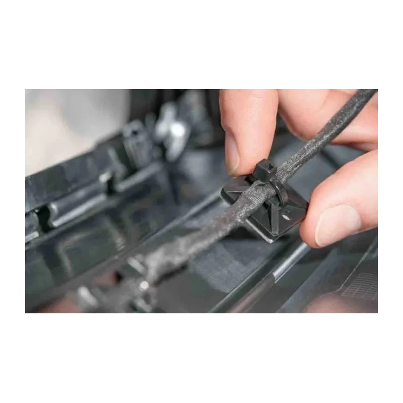 HellermannTyton Black Polyamide 66 Cable Tie Mount 4.4 mm Cable Tie Width Acceptance 19 mm x 19 mm 151-02244 MB3APT-A-PA66-BK