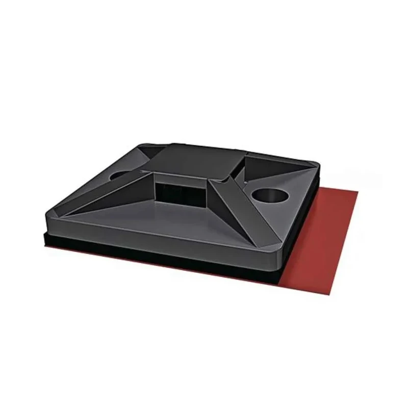HellermannTyton Black Polyamide 66 Cable Tie Mount 4.4 mm Cable Tie Width Acceptance 19 mm x 19 mm 151-02244 MB3APT-A-PA66-BK