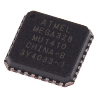 Microchip 8 bit AVR ATmega Microcontroller 20 MHz 32kB FLASH 32-Pin VQFN ATMEGA328-MU