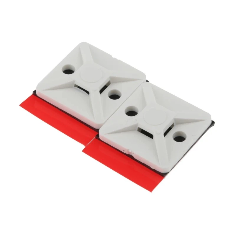 HellermannTyton White Cable Tie Mount 4.4 mm Width x 19 mm Length x 19 mm Width, Polyamide 66 151-02978 MBT3APT-A-N66-WH