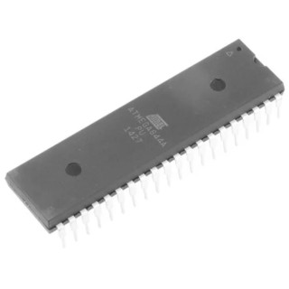 Microchip 8 bit AVR ATmega Microcontroller, 20 MHz, 64kB FLASH, 40-Pin PDIP ATMEGA644A-PU