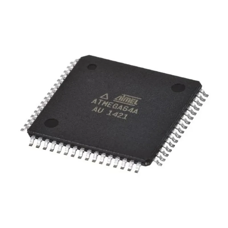 Microchip 8 bit AVR ATmega Microcontroller 16 MHz 64kB FLASH 64-Pin TQFP ATMEGA64A-AU