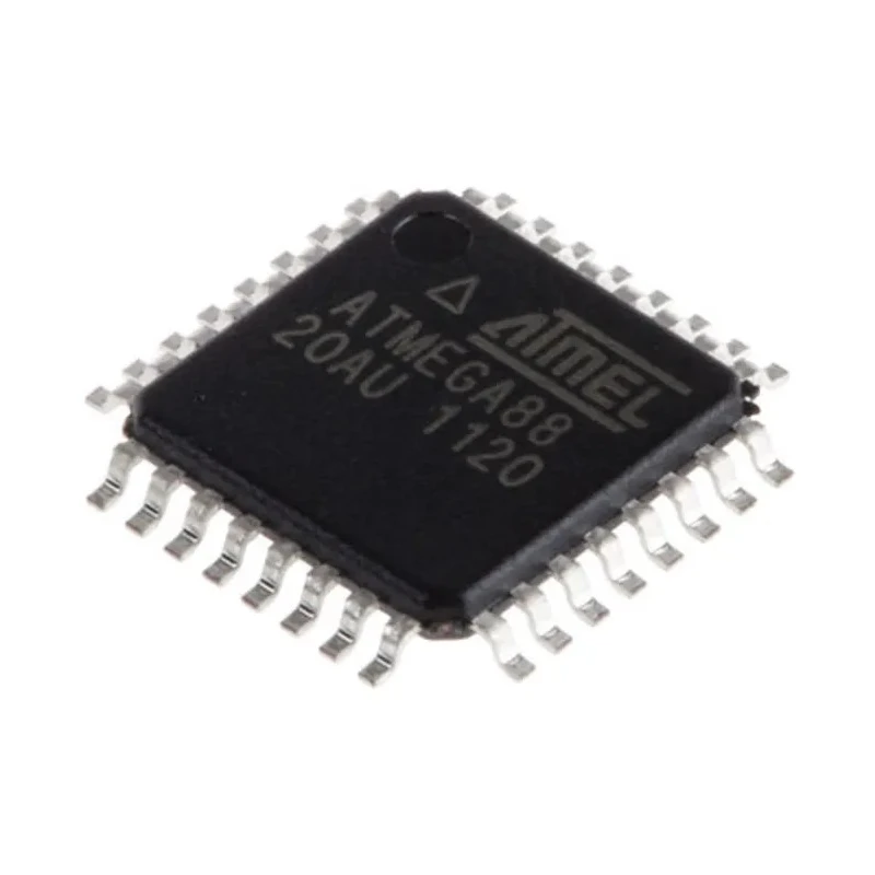 Microchip 8 bit AVR ATmega Microcontroller 20 MHz 8 kB FLASH 32-Pin TQFP ATMEGA88-20AU