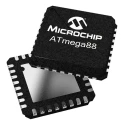 Microchip 8-Bit AVR Atmega Microcontroller, 20 MHz, 8kB FLASH, 1.024kB RAM, 32-Pin TQFP ATMEGA88PB-AU