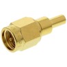 Telegartner SMA Series Coaxial Connector Cable Male SMA 50Ω Straight Body Crimp J01150B0601