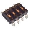 TE Connectivity Rotary Coded DIP Switch Slide Actuator Low Profile Gold Contacts GDS04STR04
