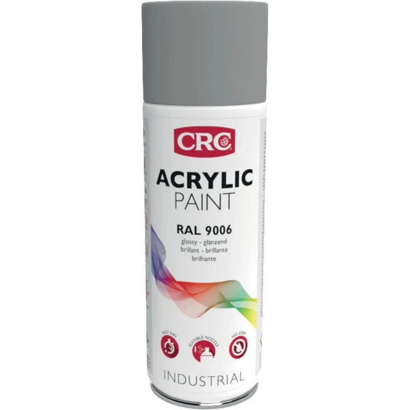 CRC 400 ml RAL 9006 Silver Gloss Spray Paint 31065