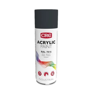 CRC 400 ml RAL 7016 Grey Gloss Acrylic Spray Paint for Metal Surfaces 31078