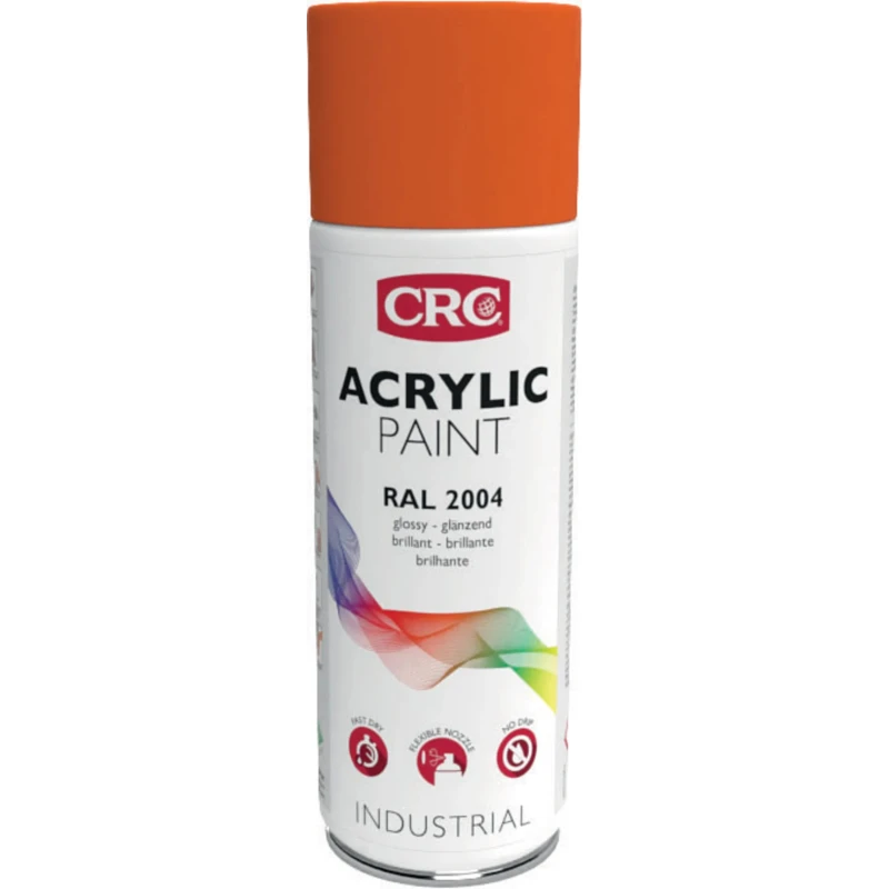CRC 400 ml RAL 2004 Orange Gloss Spray Paint 32152