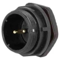RS PRO Circular Connector 2 Contacts Front Mount Socket Male IP68 500V 30A Polyamide 66, Polycarbonate 131-6370
