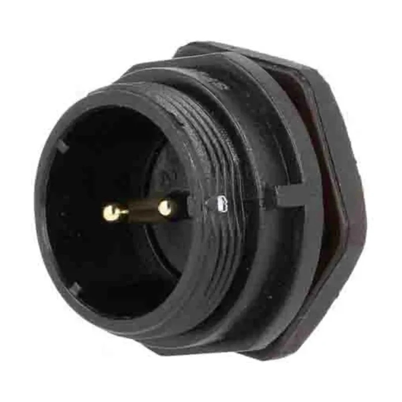 RS PRO Circular Connector 2 Contacts Front Mount Socket Male IP68 500V 30A Polyamide 66, Polycarbonate 131-6370
