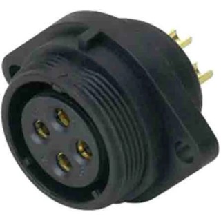RS PRO Circular Connector 2 Contacts Flange Mount Socket Female 500V 30A IP68 131-6374