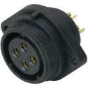 RS PRO Circular Connector 4 Contacts Flange Mount Socket Female 500V 30A IP68 131-6376