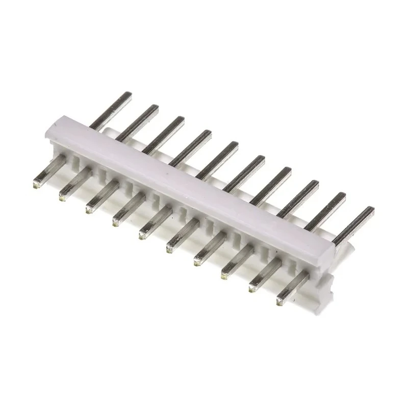 TE Connectivity MTA-100 Series Straight Through Hole Pin Header 10 Contacts 2.54 mm Pitch 1 Row Unshrouded 1-640456-0