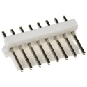 TE Connectivity MTA-100 Series Straight Through Hole Pin Header, 8 Contact, 2.54 mm Pitch, 1 Row, Unshrouded 640456-8