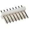 TE Connectivity MTA-100 Series Straight Through Hole Pin Header, 8 Contact, 2.54 mm Pitch, 1 Row, Unshrouded 640456-8