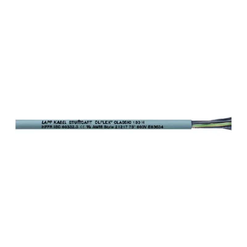 Lapp ÖLFLEX CLASSIC 130 H Control Cable, 7 Cores 18 AWG, Unscreened, 50 m, Silver Grey Low Smoke Zero Halogen Sheath 1123041