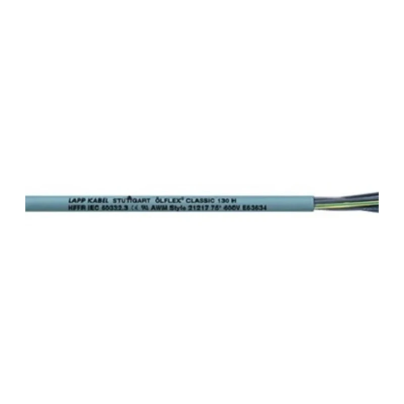 Lapp ÖLFLEX CLASSIC 130 H Control Cable 12 Cores 18 AWG Unscreened 50m Silver Grey Low Smoke Zero Halogen 1123047