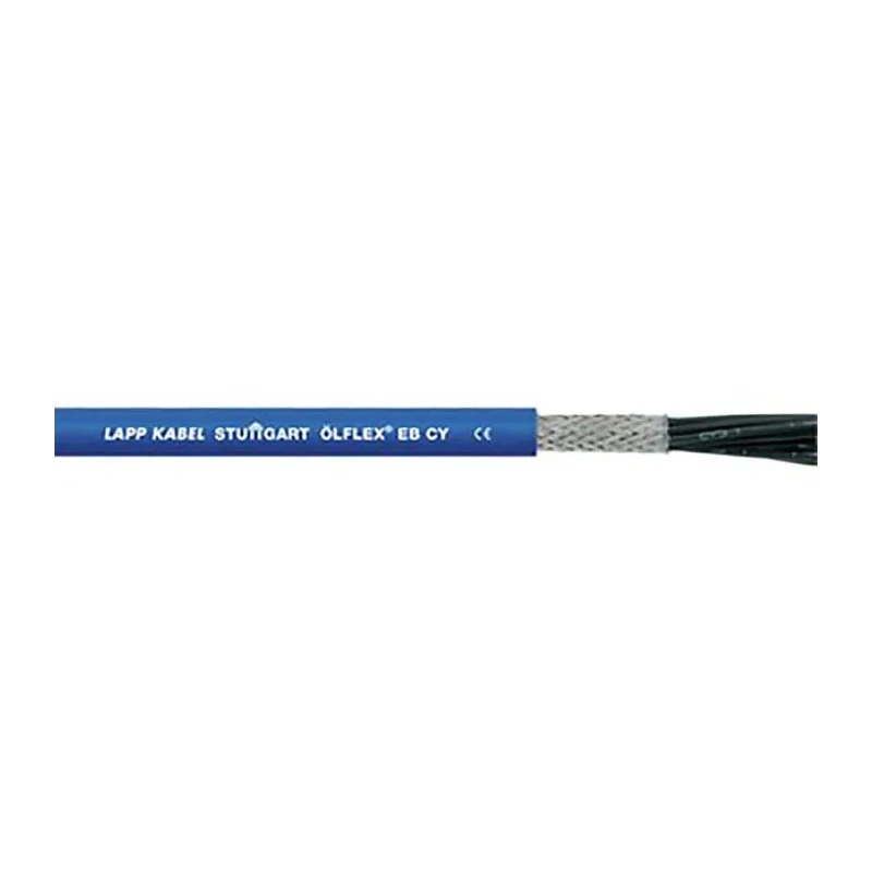 Lapp ÖLFLEX EB CY Control Cable, 3 Cores 20 AWG Stranded Bare Copper Conductor, Screened Blue Polyvinyl Chloride 12641