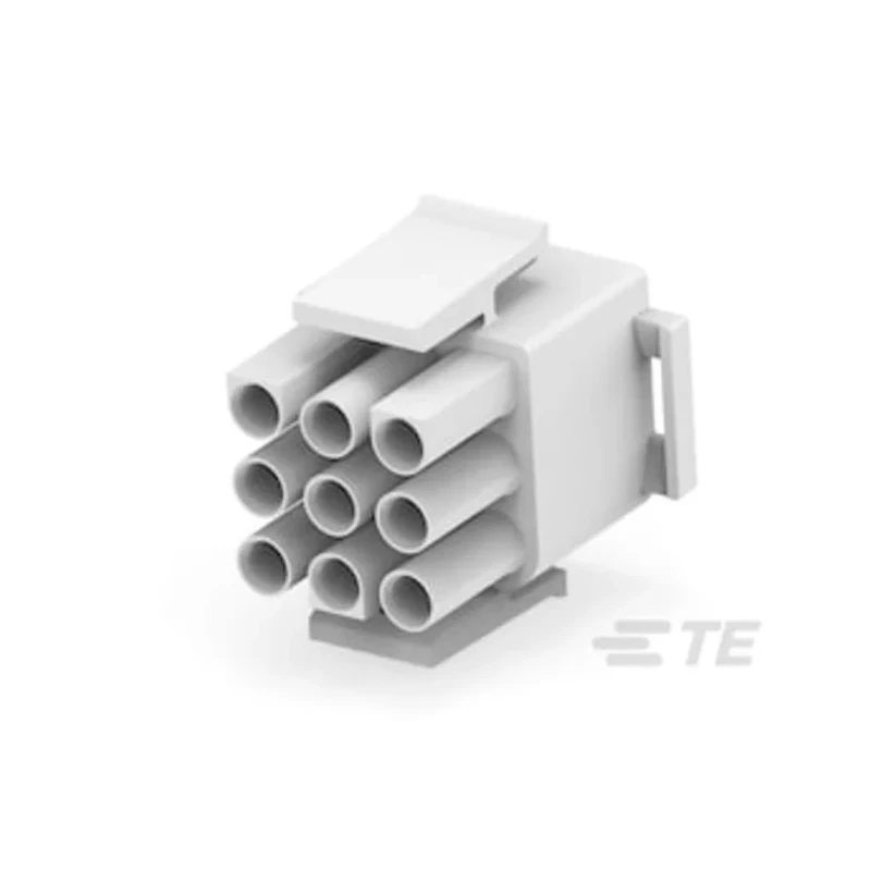 TE Connectivity Universal MATE-N-LOK Male Connector Housing 6.35 mm Pitch 9 Way 3 Row Straight 350720-1