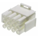 TE Connectivity Universal MATE-N-LOK Male Connector Housing 12 Way 3 Row 6.35 mm Pitch 350735-1