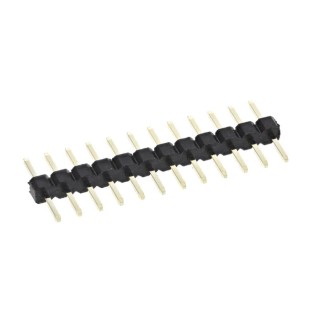HARWIN M22 Series Straight Through Hole Pin Header 12 Contacts 2 mm Pitch 1 Row Unshrouded M22-2011205