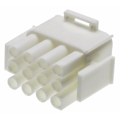 TE Connectivity Universal MATE-N-LOK Male Connector Housing 6.35 mm Pitch 12 Way 3 Row Straight 350735-1