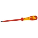 CK Insulated Screwdriver with 125 mm Chrome Vanadium Steel Blade VDE/1000V Approved, Ergonomic Polypropylene T49144-055