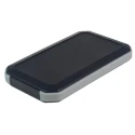 Takachi Electric Industrial WH Series Black Grey ABS Handheld Enclosure with Integral Battery Compartment WH145-20-F4-BL