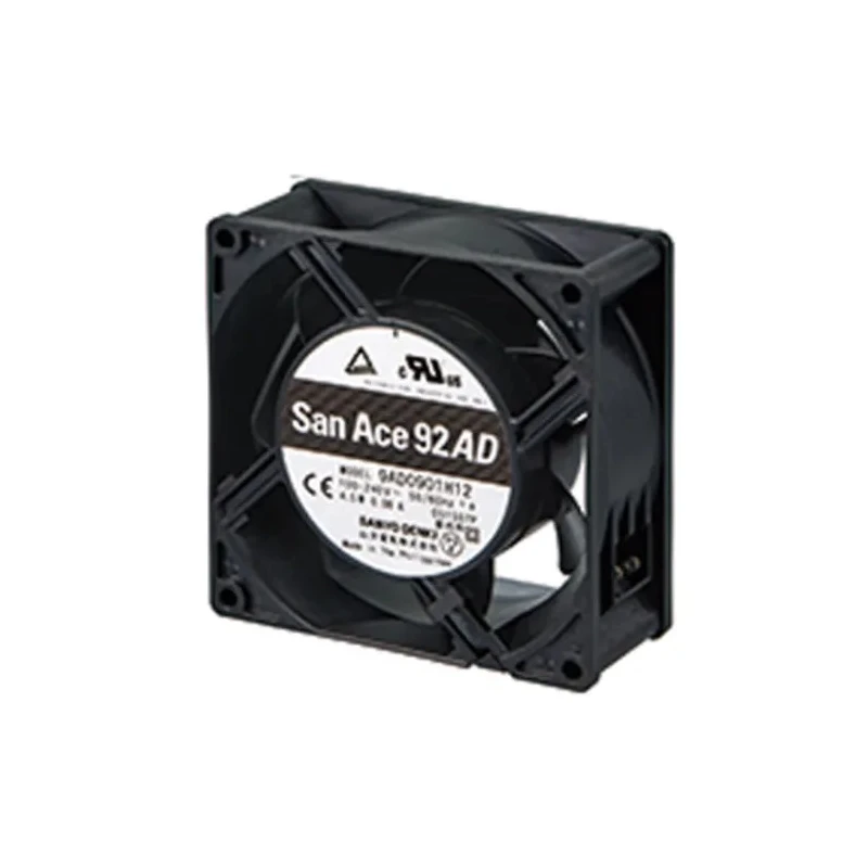 Sanyo Denki San Ace 9AD Series Axial Fan 100V/240V AC 4.5W 80mA 90m³/h 92x92x38 mm 3850 RPM 9AD0901H12