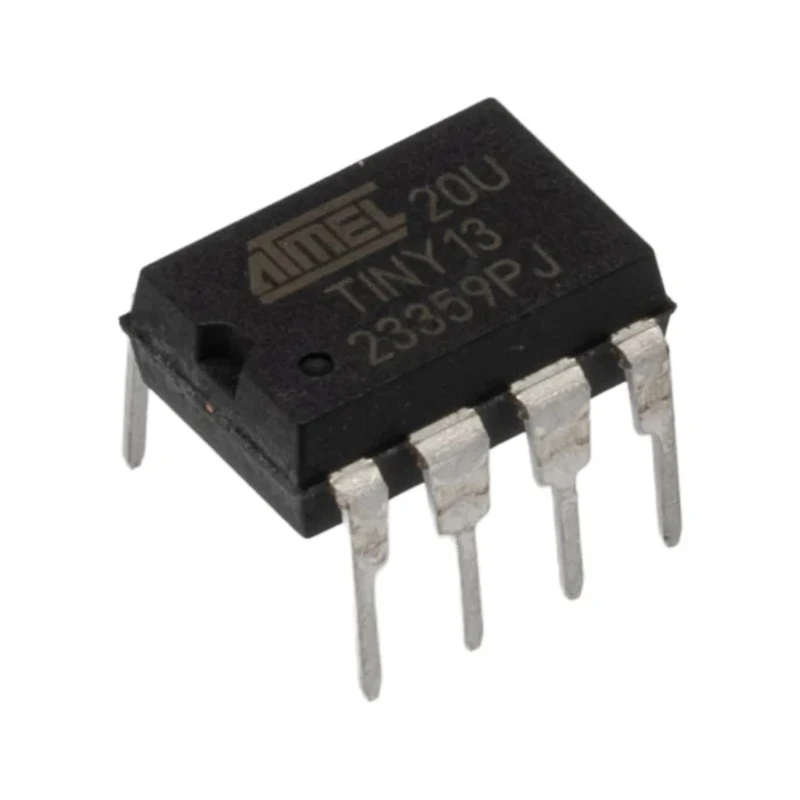 Microchip 8 bit AVR Microcontroller 1kB FLASH, 20 MHz, 8-Pin PDIP ATTINY13-20PU