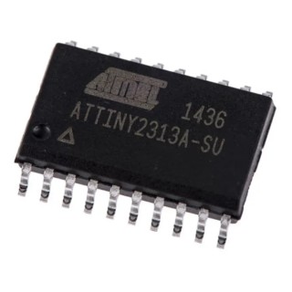 Microchip 8 bit AVR ATtiny2313 Microcontroller 20 MHz 2kB FLASH 20-Pin SOIC ATTINY2313A-SU