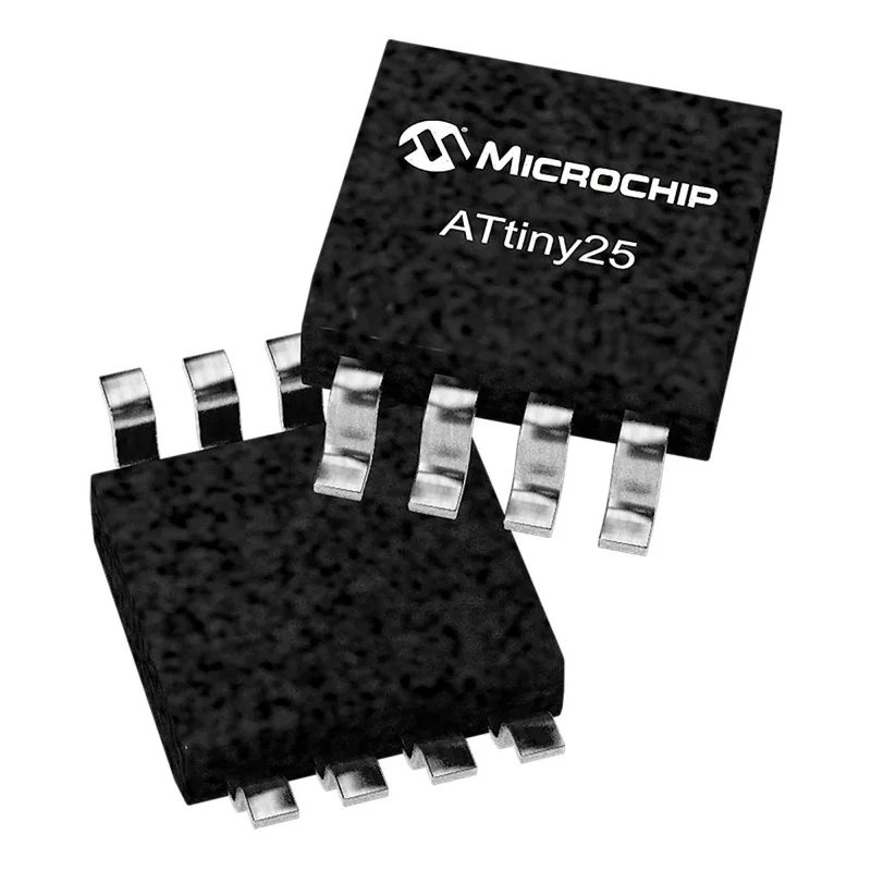 Microchip 8-bit AVR Microcontroller, 10 MHz, 2kB FLASH, 8-Pin SOIJ ATTINY25V-10SU