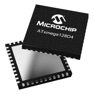 Microchip 16-Bit AVR XMEGA Microcontroller 128kB FLASH 32 MHz 44-Pin VQFN ATXMEGA128D4-MH