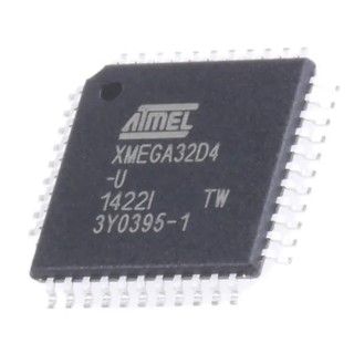Microchip 16 bit AVR XMEGA Microcontroller 32 MHz 32 kB FLASH 44-Pin TQFP ATXMEGA32D4-AU