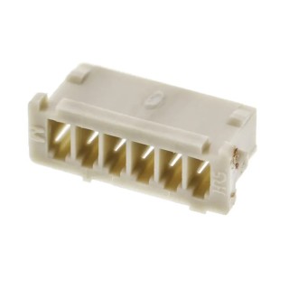 Hirose DF13 Male Connector Housing, 1.25 mm Pitch, 6 Way, 1 Row Straight 