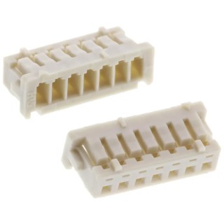 Hirose DF13 Male Connector Housing 1.25 mm Pitch 7 Way 1 Row Straight 
