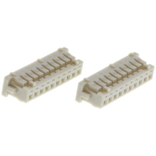 Hirose DF13 Male Connector Housing 1.25 mm Pitch 10 Way 1 Row Straight 