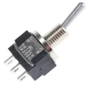 KNITTER-SWITCH Toggle Switch, Panel Mount, On-On SPDT, Solder Terminal, 30 V dc, 250 V ac MTE 106 D