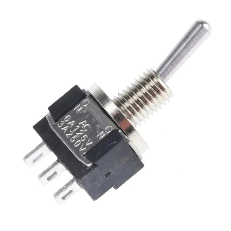 KNITTER-SWITCH Toggle Switch, Panel Mount, On-On SPDT, Solder Terminal, 30 V dc, 250 V ac MTE 106 D