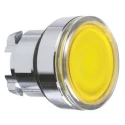 Schneider Electric Harmony Series Yellow Momentary Metal Push Button Head 22 mm Cutout IP69K IP67 IP66 ZB4BW383