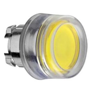 Schneider Electric Harmony Series Yellow Momentary Push Button Head, 22 mm Cutout, Metal, IP66, IP67 ZB4BW583