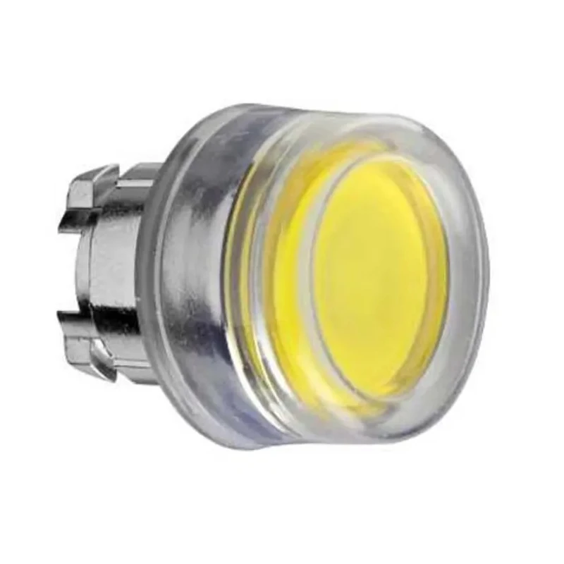 Schneider Electric Harmony Series Yellow Momentary Push Button Head, 22 mm Cutout, Metal, IP66, IP67 ZB4BW583