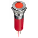 RS PRO Red Panel Mount Indicator 24V dc 20mA Solder Lug IP67 Flush Bezel 134-5552