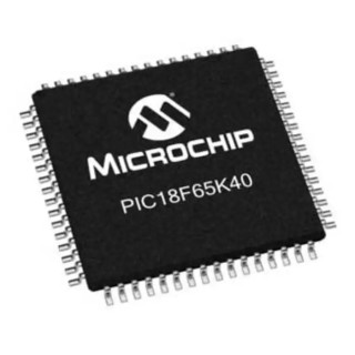 Microchip 8-bit PIC18 Microcontroller 64 MHz, 32kB FLASH, 64-Pin TQFP PIC18F65K40-I/PT