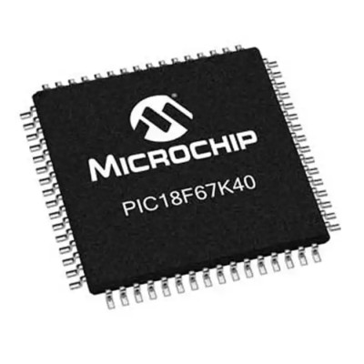 Microchip 8 bit PIC18 Microcontroller 128kB Flash 3.56kB RAM 64 MHz 64-Pin TQFP PIC18F67K40-I/PT