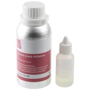 RS PRO Anglosol 70 part B and Anglosol 70 Part A Transparent Acrylic Liquid Adhesive 250 ml 144-399