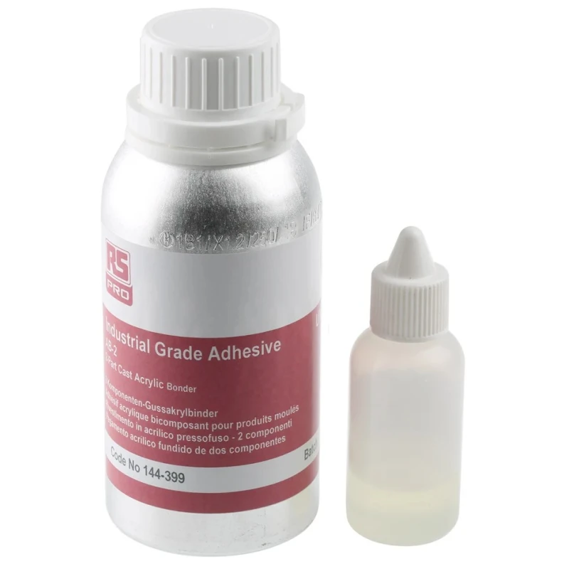 RS PRO Anglosol 70 part B and Anglosol 70 Part A Transparent Acrylic Liquid Adhesive 250 ml 144-399