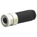 TE Connectivity Industrial Circular Connector, 3 Contacts, Cable Mount, M8 Size, Plug Female, IP67, 60V, 3A T4010008031-000