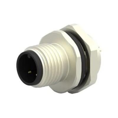 TE Connectivity M12 Circular Connector Socket, 3 Contacts, Rear Mount, Male, IP67, 250V, 4A, Nylon Housing T4130012031-000